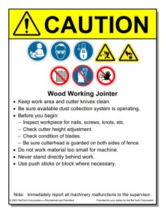 Wood Working Placards